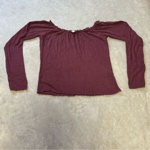 Garage Cropped Off Shoulder Blouse